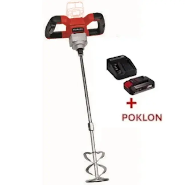 Einhell akumulatorski mešač za farbu i malter TE-MX 18 Li 4258760 + POKLON Einhell starter kit Power X-Change 18V 2.5Ah 4512097 Einhell akumulatorski mešač za farbu i malter TE-MX 18 Li 4258760 + POKLON Einhell starter kit Power X-Change 18V 2.5Ah 4512097