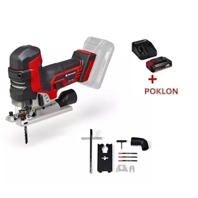 Einhell PROFESSIONAL akumulatorska ubodna testera TP-JST 18/135 Li BL 4321265 + POKLON Einhell starter kit Power X-Change 18V 2.5Ah 4512097 Einhell PROFESSIONAL akumulatorska ubodna testera TP-JST 18/135 Li BL 4321265 + POKLON Einhell starter kit Power X-Change 18V 2.5Ah 4512097