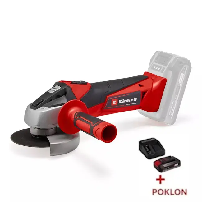 Einhell akumulatorska ugaona brusilica Power X-Change TC-AG 18/115 Li 4431130 + POKLON Einhell starter kit Power X-Change 18V 2.5Ah 4512097 Einhell akumulatorska ugaona brusilica Power X-Change TC-AG 18/115 Li 4431130 + POKLON Einhell starter kit Power X-Change 18V 2.5Ah 4512097