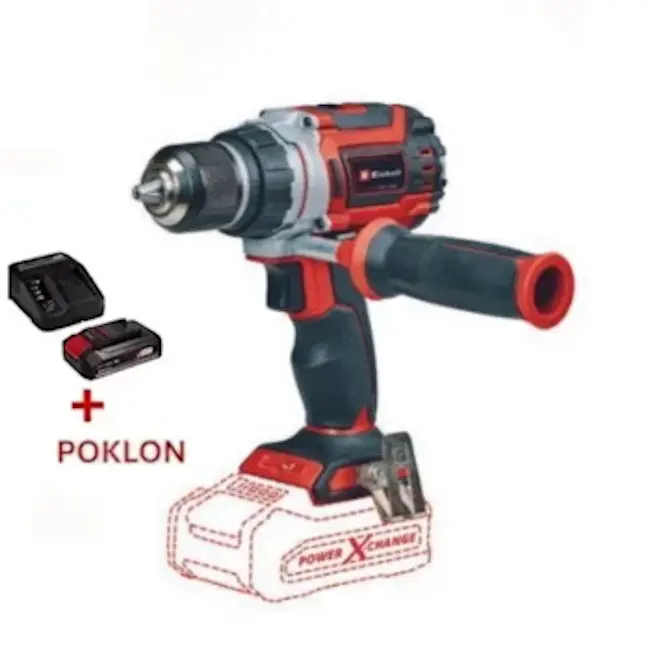 Einhell PROFESSIONAL akumulatorska bušilica TP-CD 18/60 Li BL 4514210 + POKLON Einhell starter kit Power X-Change 18V 2,5 Ah 4512097 Einhell PROFESSIONAL akumulatorska bušilica TP-CD 18/60 Li BL 4514210 + POKLON Einhell starter kit Power X-Change 18V 2,5 Ah 4512097