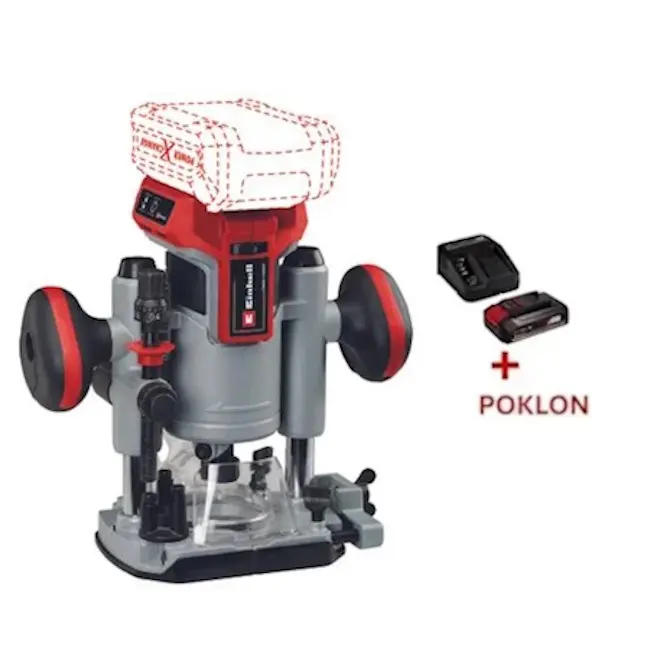 Einhell PROFESSIONAL akumulatorska glodalica TP-RO 18 Li BL 4350411 + POKLON Einhell starter kit Power X-Change 18V 2.5Ah 4512097 Einhell PROFESSIONAL akumulatorska glodalica TP-RO 18 Li BL 4350411 + POKLON Einhell starter kit Power X-Change 18V 2.5Ah 4512097