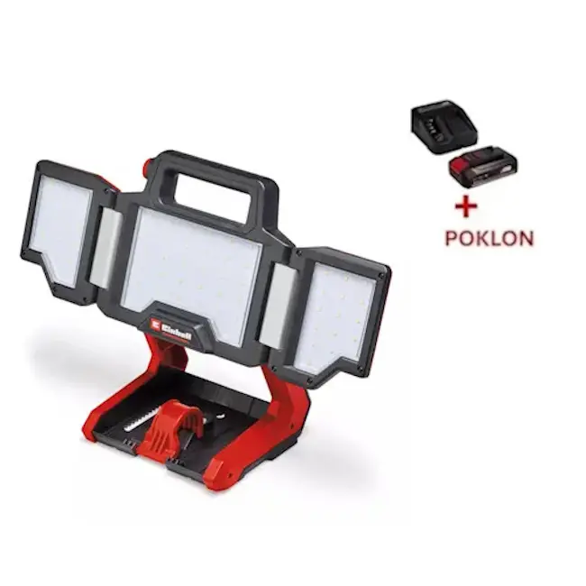 Einhell akumulatorski reflektor TP-CL 18/3000 Li 4514172 + POKLON Einhell starter kit Power X-Change 18V 2.5Ah 4512097 Einhell akumulatorski reflektor TP-CL 18/3000 Li 4514172 + POKLON Einhell starter kit Power X-Change 18V 2.5Ah 4512097