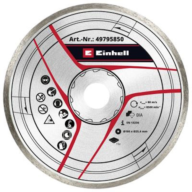 Einhell by KWB dijamantna rezna ploča 180x25.4mm 49795850 Einhell by KWB dijamantna rezna ploča 180x25.4mm 49795850