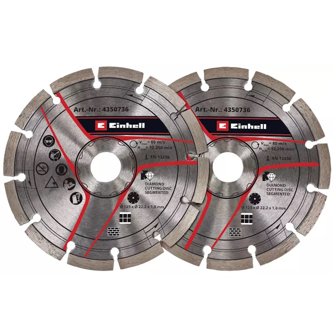 Einhell dijamantski rezni list 125mm set 2/1 4350736 Einhell dijamantski rezni list 125mm set 2/1 4350736