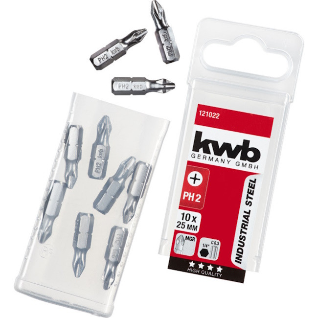Einhell by KWB PH2 bit 25mm set 10/1 49121022 Einhell by KWB PH2 bit 25mm set 10/1 49121022