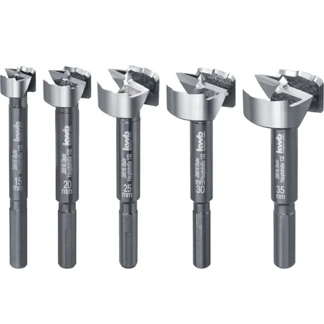Einhell 5-delni set čeonih burgija za drvo 15-35mm Energy saving 49706300 Einhell 5-delni set čeonih burgija za drvo 15-35mm Energy saving 49706300