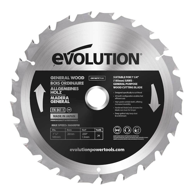 Evolution list testere 185mm za drvo EVO185-WOOD