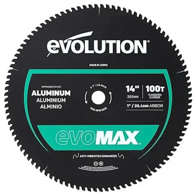 Evolution list testere 355mm 100Z za aluminijum EVO355MAX-ALU