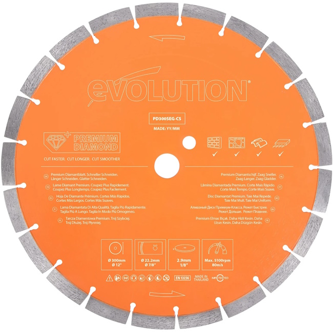 Evolution list testere 300mm Diamond EVO300-DIA