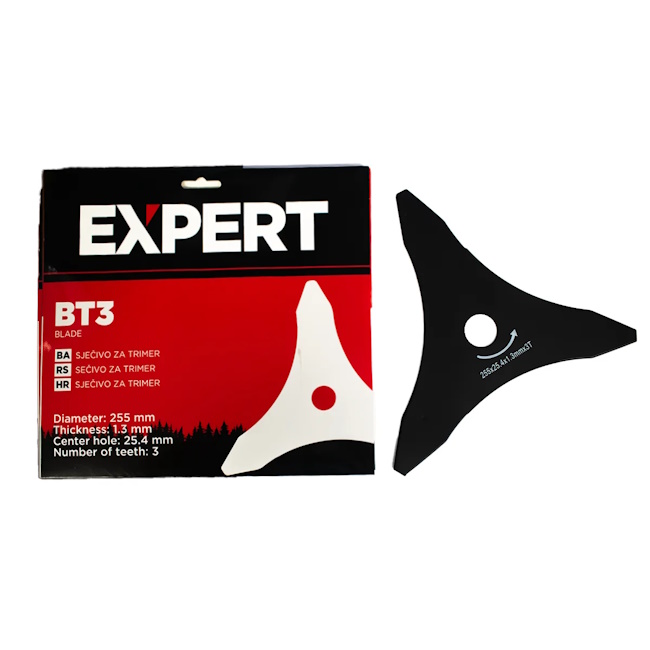 Expert trokraki nož rezni disk za trimer 255x25.4x1.3mm BT3 67776 Expert trokraki nož rezni disk za trimer 255x25.4x1.3mm BT3 67776