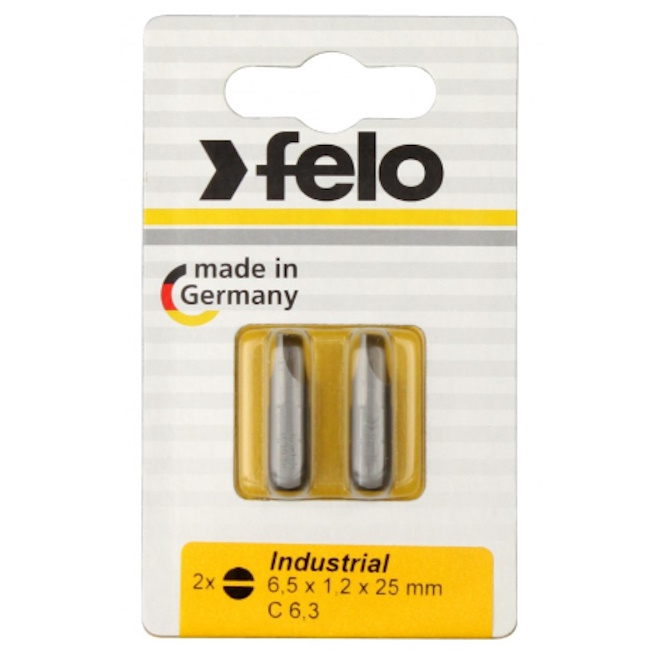 Felo set bitova Industrial slot SL6,5 x 25 2/1 02061036 Felo set bitova Industrial slot SL6,5 x 25 2/1 02061036