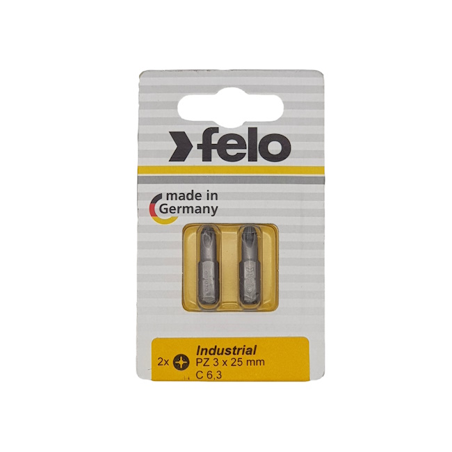 Felo set bitova Industrial Pozidriv PZ3 x 25 2/1 02103036 Felo set bitova Industrial Pozidriv PZ3 x 25 2/1 02103036