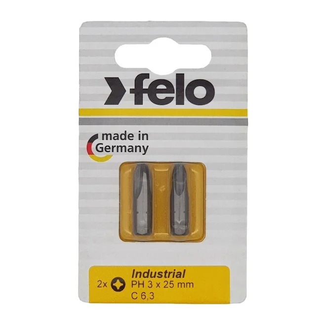 Felo set bitova Industrial Phillips PH3 x 25 2/1 02203036 Felo set bitova Industrial Phillips PH3 x 25 2/1 02203036