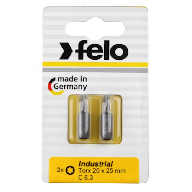 Felo set bitova Industrial TORX TX25 x 25 2/1 02625036 Felo set bitova Industrial TORX TX25 x 25 2/1 02625036