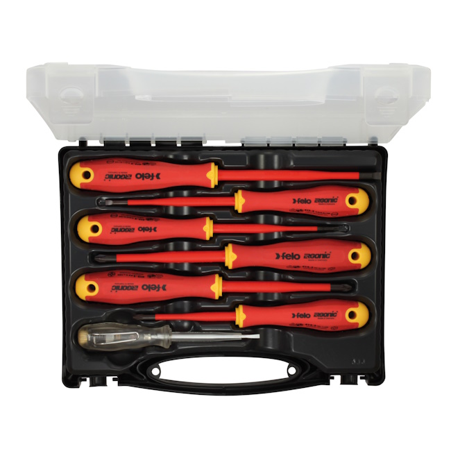 Felo set šrafcigera Ergonic Slim VDE sa testerom napona SL/PH/PZ 7/1 41380736 Felo set šrafcigera Ergonic Slim VDE sa testerom napona SL/PH/PZ 7/1 41380736