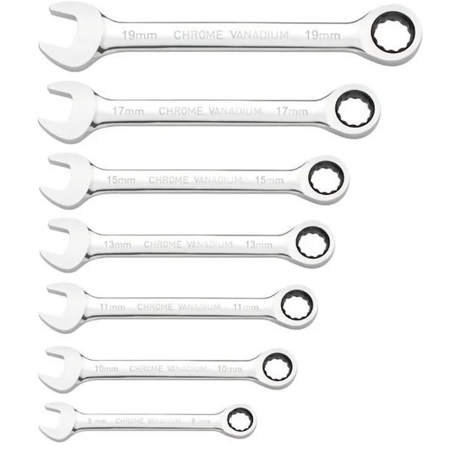 Fervi set kombinovanih ključeva 8-19mm set 7/1 0700/07P Fervi set kombinovanih ključeva 8-19mm set 7/1 0700/07P