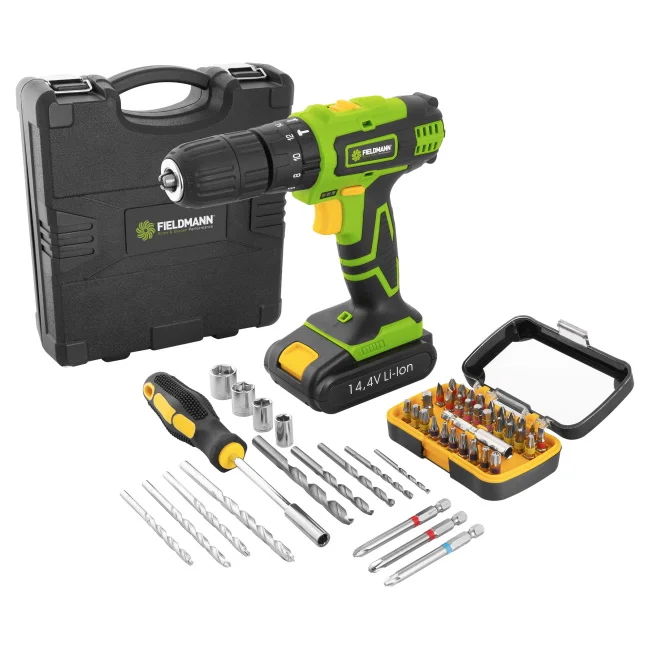 Fieldmann akumulatorska bušilica 14.4V + pribor FDV 10352-55AR Fieldmann akumulatorska bušilica 14.4V + pribor FDV 10352-55AR