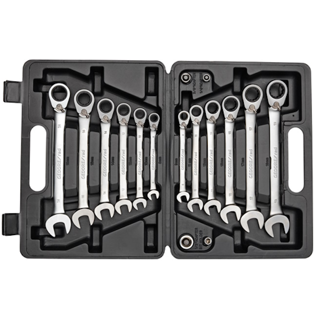 Gedore kombinovani set ključeva sa čegrtaljkom 8-19mm R07203016 Gedore kombinovani set ključeva sa čegrtaljkom 8-19mm R07203016