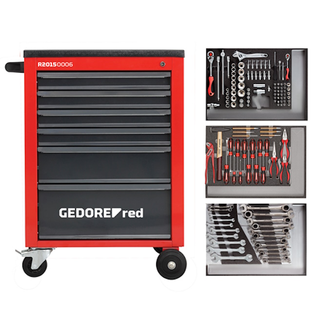Gedore radionička kolica MECHANIC sa 129 alata R21560004