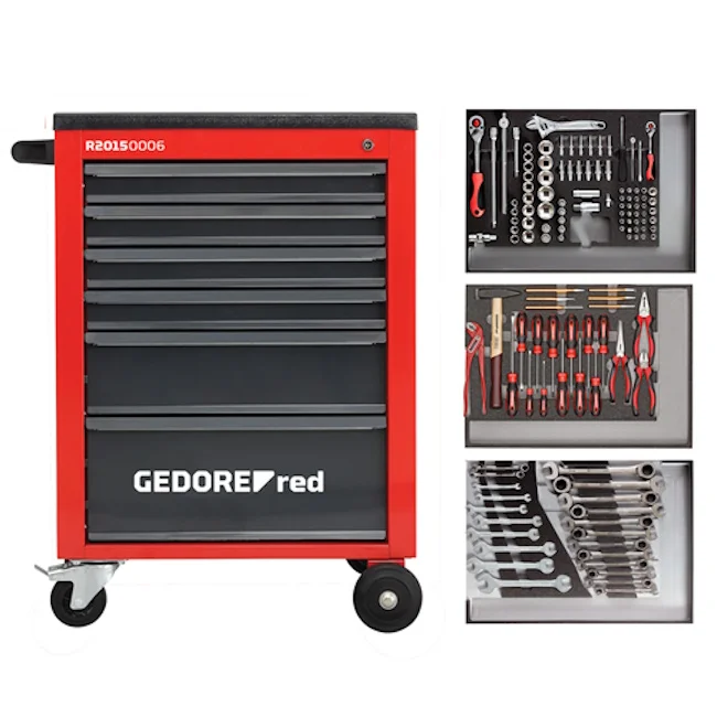 Gedore radionička kolica MECHANIC sa 129 alata R21560004 Gedore radionička kolica MECHANIC sa 129 alata R21560004