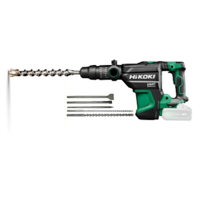 Hikoki akumulatorski SDS-max kombi čekić DH3640DA-W2Z + poklon set burgija i probijača