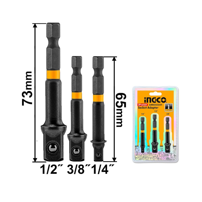 Ingco adapter set 3/1 AMN365A01 Ingco adapter set 3/1 AMN365A01
