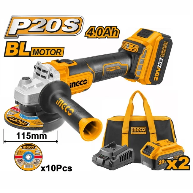 Ingco aku brusilica 115mm Industrial CAGLI2011582  Ingco aku brusilica 115mm Industrial CAGLI2011582