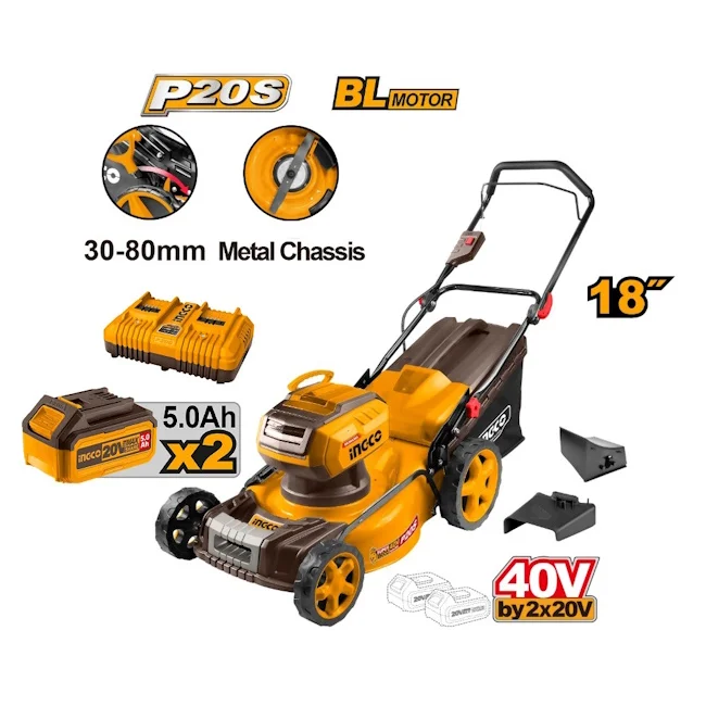 Ingco aku kosačica 40V LMLI20186 Ingco aku kosačica 40V LMLI20186