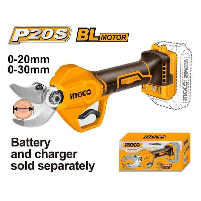 Ingco aku makaze za orezivanje 20V Solo CSSLI20308
