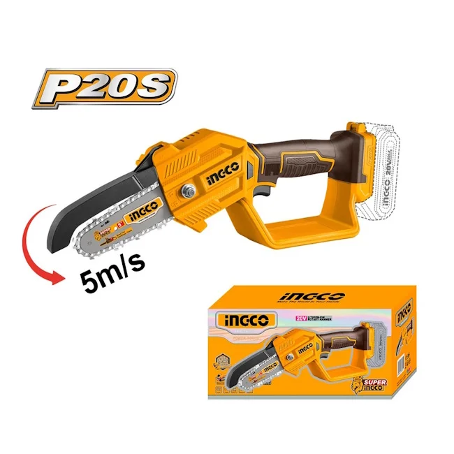 Ingco aku mini lančana testera 20V CGSLI2058 Ingco aku mini lančana testera 20V CGSLI2058