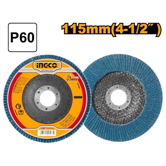 Ingco cirkonijum lamelarni disk 115mm GR60 FDZ1152 Ingco cirkonijum lamelarni disk 115mm GR60 FDZ1152