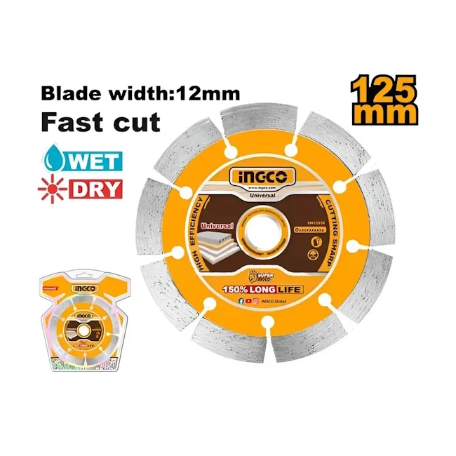 Ingco dijamantski rezni disk 125mm DMD011251 Ingco dijamantski rezni disk 125mm DMD011251