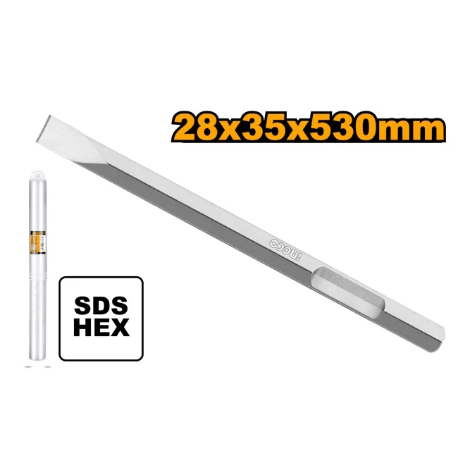 Ingco Hex dleto ravno 28x35x530mm DBC0425302 Ingco Hex dleto ravno 28x35x530mm DBC0425302