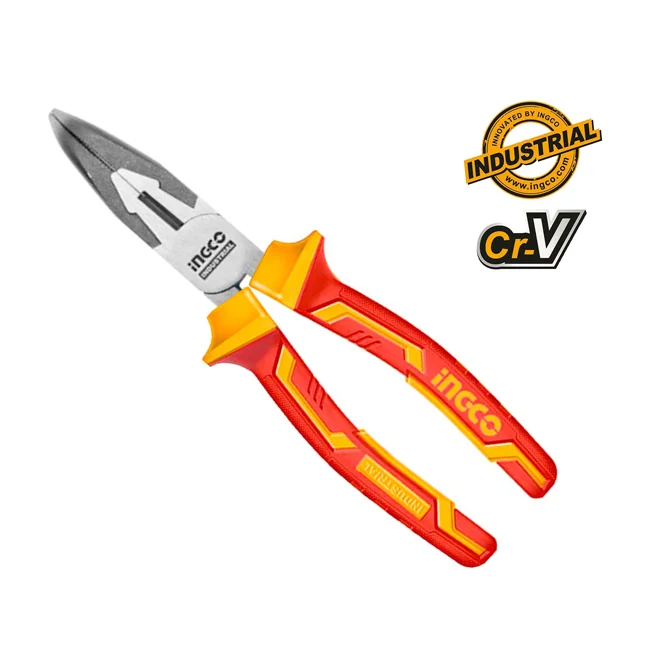 Ingco špic klešta izolovana zakrivljena Industrial 200mm HIBNP28208 Ingco špic klešta izolovana zakrivljena Industrial 200mm HIBNP28208
