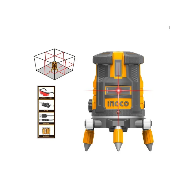 Ingco laser linijski samonivelacioni crveni zraci HLL306505 Ingco laser linijski samonivelacioni crveni zraci HLL306505