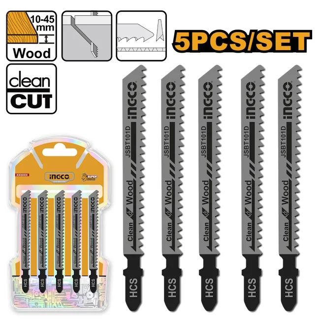 Ingco list ubodne testere za drvo Cleancut set 5/1 JSBT101D Ingco list ubodne testere za drvo Cleancut set 5/1 JSBT101D