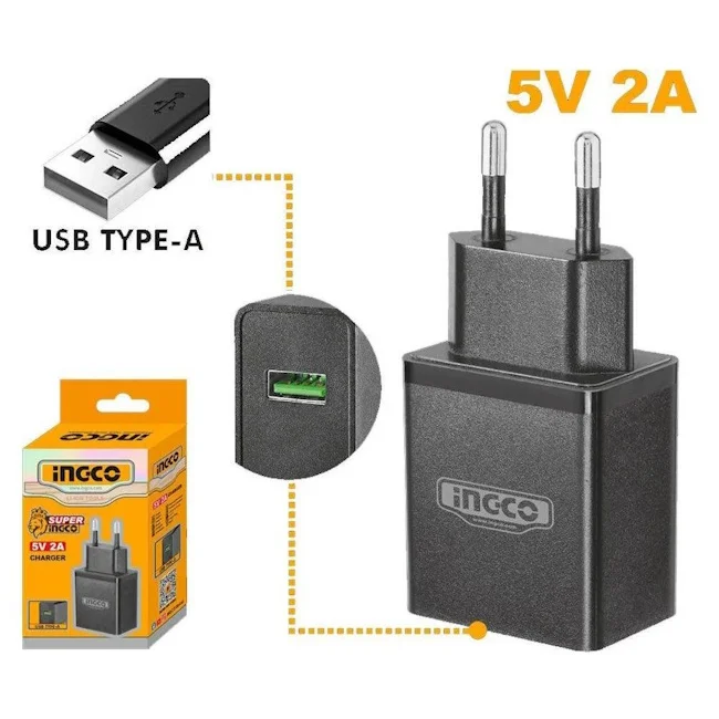 Ingco punjač/adapter USB 5V FCLI120502 Ingco punjač/adapter USB 5V FCLI120502