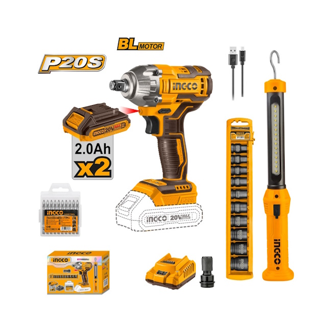 Ingco set akumulatorskog alata 20V COSLI23011 Ingco set akumulatorskog alata 20V COSLI23011