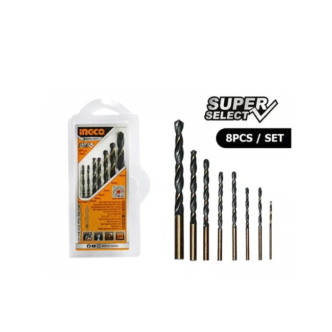 Ingco set burgija za metal HSS 8/1 AKDB0801  Ingco set burgija za metal HSS 8/1 AKDB0801