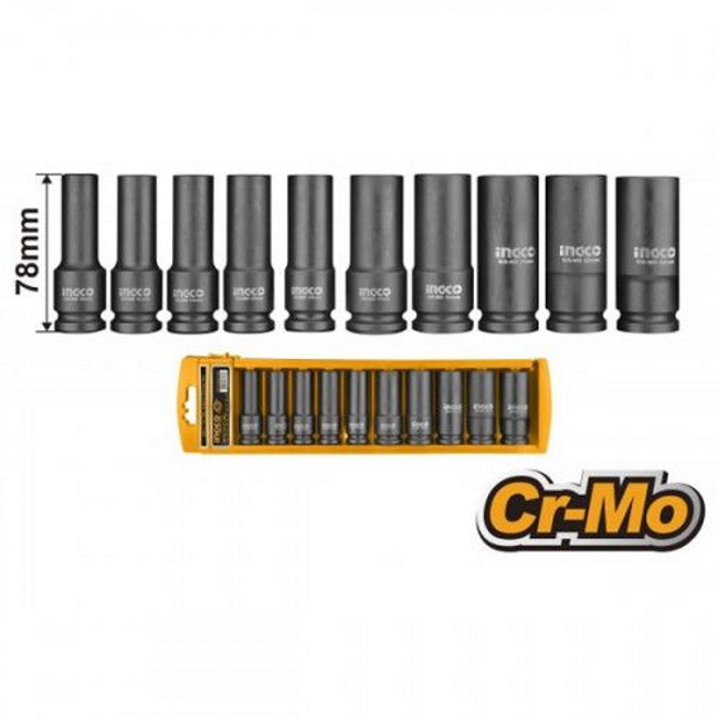 Ingco set nasadnih ključeva 10/1 1/2 Ingco set nasadnih ključeva 10/1 1/2