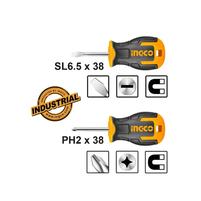 Ingco set odvijača SL + PH 2/1 HKSDS2028 Ingco set odvijača SL + PH 2/1 HKSDS2028