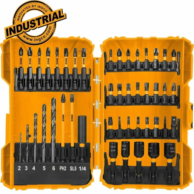 Ingco set udarnih odvijača 45/1 AKDL24502 Ingco set udarnih odvijača 45/1 AKDL24502