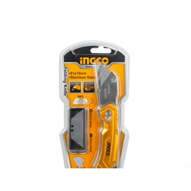Ingco alu trapezni skalpel 61x19 žuti HUK6236 Ingco alu trapezni skalpel 61x19 žuti HUK6236
