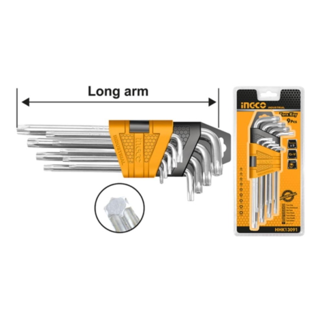 Ingco Torx imbus ključevi u setu T10-T50 HHK13091 Ingco Torx imbus ključevi u setu T10-T50 HHK13091