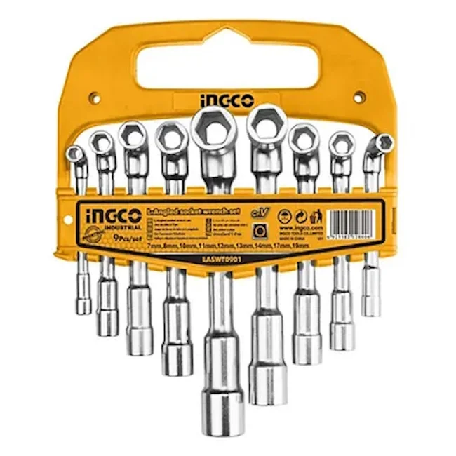 Ingco ugaoni nasadni ključevi L 7-19mm set 9/1 LASWT0901 Ingco ugaoni nasadni ključevi L 7-19mm set 9/1 LASWT0901