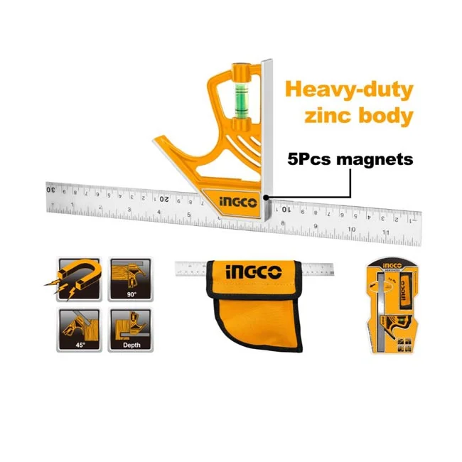 Ingco ugaonik sa magnetom 300 x 25mm HSR530255 Ingco ugaonik sa magnetom 300 x 25mm HSR530255