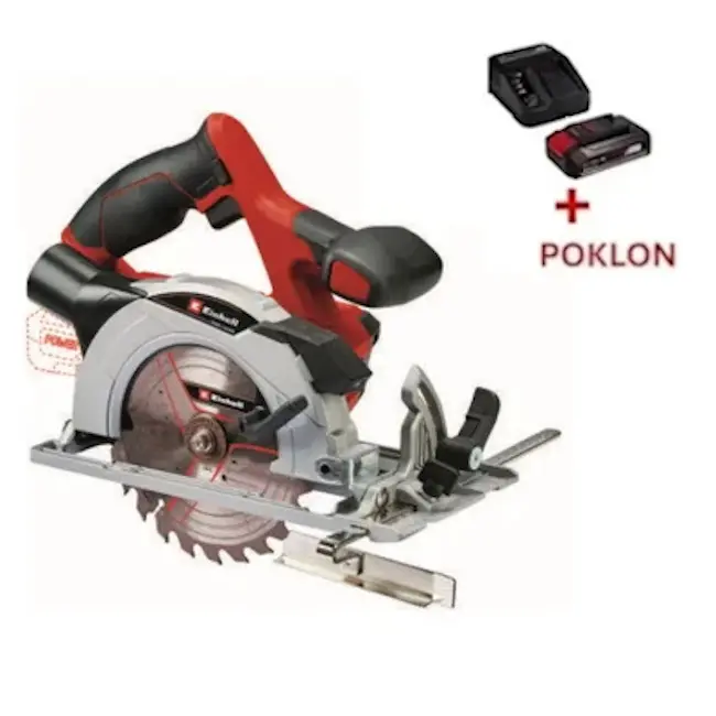 Einhell akumulatorska kružna testera TE-CS 18/150 Li + POKLON Einhell starter kit Power X-Change 18V 2.5Ah 4512097 Einhell akumulatorska kružna testera TE-CS 18/150 Li + POKLON Einhell starter kit Power X-Change 18V 2.5Ah 4512097