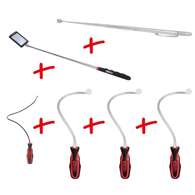 KS Tools set fleksibilnih i teleskopskih držača magneta i retrovizora 6/1 550.1090 KS Tools set fleksibilnih i teleskopskih držača magneta i retrovizora 6/1 550.1090