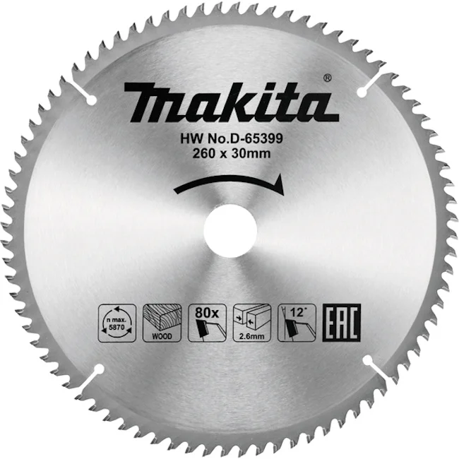 Makita list za cirkular za drvo 260mm D-65399 Makita list za cirkular za drvo 260mm D-65399