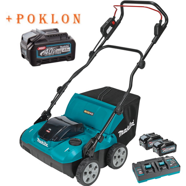 Makita akumulatorski vertikulator 40V XGT UV001GM201+ POKLON Makita baterija XGT Li-ion 40V/4.0Ah BL4040F 1910N6-8 Makita akumulatorski vertikulator 40V XGT UV001GM201+ POKLON Makita baterija XGT Li-ion 40V/4.0Ah BL4040F 1910N6-8